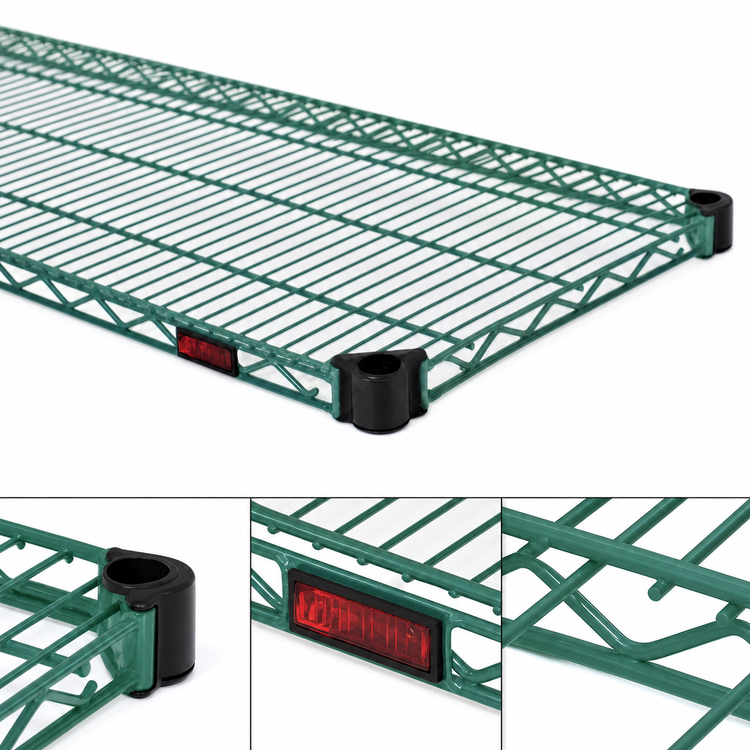 Product image #3 for EagleGard Quad-Adjust 48-Inch x 24-Inch Wire Shelf, 800 lb Capacity, Hybrid Epoxy Finish