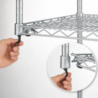 Thumbnail image #3 for Metro Super Erecta A1842NS Super Adjustable Wire Shelf, 42"W x 18"D, Stainless Steel Finish