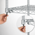 Thumbnail image #3 for Metro Super Adjustable Super Erecta Wire Shelf, 42W x 18D, Stainless Steel Finish