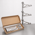 Thumbnail image #3 for Eagle Group Prepackaged Adjustable Post Wire Wall Mount Mid Unit for 21-Inch Shelves, 63-Inch Post, Stainless Steel