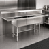 Thumbnail image #3 for Eagle Group BlendPort® BPFC Series 3-Compartment 16-Gauge 304 Stainless Steel Sink with Right 24-Inch Drainboard, 18 x 24-Inch Bowls