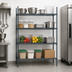 Thumbnail image #3 for Mixrite 48 x 24 x 74-Inch 4-Shelf Epoxy Wire Shelving Unit, Slate Gray