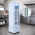 Thumbnail image #3 for Beverage Air Marketeer 1-Section Hinged Glass Door Refrigerated Merchandiser, 7.69 Cu. Ft., White, Bottom-Mounted, Self-Contained