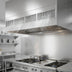 Thumbnail image #2 for SpecAir HEF96-84 Wall Type Front Discharge Make-Up Air Exhaust Hood, 84