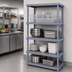 Thumbnail image #3 for Quantum Millenia 24-Inch W x 21-Inch D x 62-Inch H Solid Gray Polymer Starter Shelving Unit