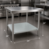 Thumbnail image #3 for Advance Tabco Galvanized Undershelf for 24 x 24 Inch Work Tables