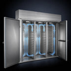Thumbnail image #3 for Baxter Manufacturing PW3S-40.5"D Triple-Wide Roll-In Proofer Cabinet, 2-Door, Floorless, Digital Controls, Stainless Steel