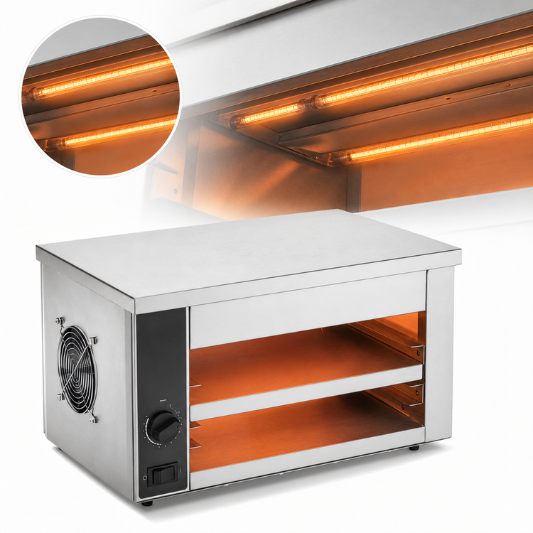 Product image #3 for Vollrath Countertop Quartz Cheese Melter/Finishing Oven, 120V, 5 Rack Positions