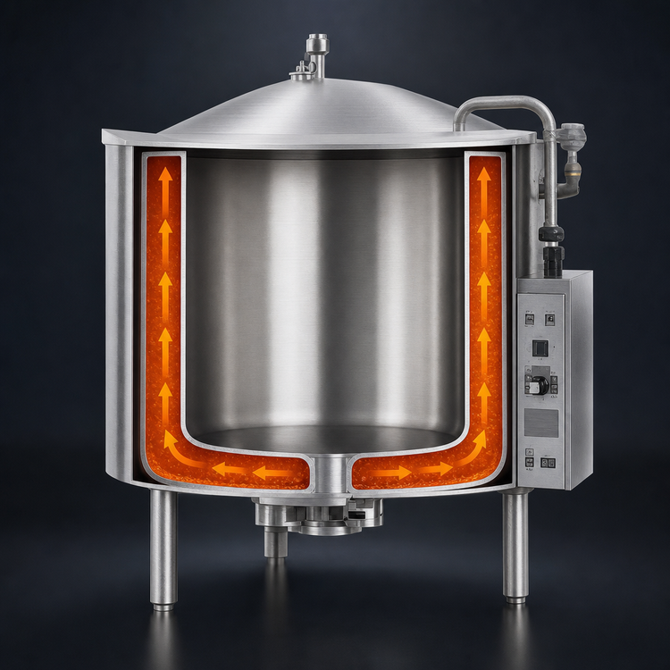 Product image #3 for Legion Low-Rim 30-Gallon Full-Jacketed Self-Contained Gas Kettle