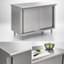 Thumbnail image #3 for Eagle Spec-Master 96-Inch x 30-Inch Enclosed Work Table with Sliding Doors and Cabinet Base, 14-Gauge Stainless Steel Top