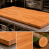 Thumbnail image #3 for Boos Block American Cherry Edge Grain Kitchen Countertop, 84 x 27 x 1-1/2 Inch, Oil Finish