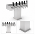 Thumbnail image #3 for Perlick 6-Faucet Standard Base Countertop Glycol-Cooled Tee Draft Beer Tower, Polished Chrome