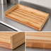 Thumbnail image #3 for John Boos 72 Inch x 30 Inch Laminated Maple Work Table Top with 4 Inch Coved Backsplash