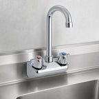 Thumbnail image #3 for Vollrath 2613 Splash-Mounted Gooseneck Faucet, 4-Inch Centers, for 141-0 Style Sinks
