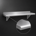 Thumbnail image #3 for Advance Tabco 108-Inch x 10-Inch Wall-Mounted Shelf, 18-Gauge 430 Stainless Steel, Satin Finish