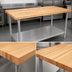 Thumbnail image #3 for John Boos HNS07 120-Inch x 24-Inch Wood Top Work Table with Adjustable Undershelf