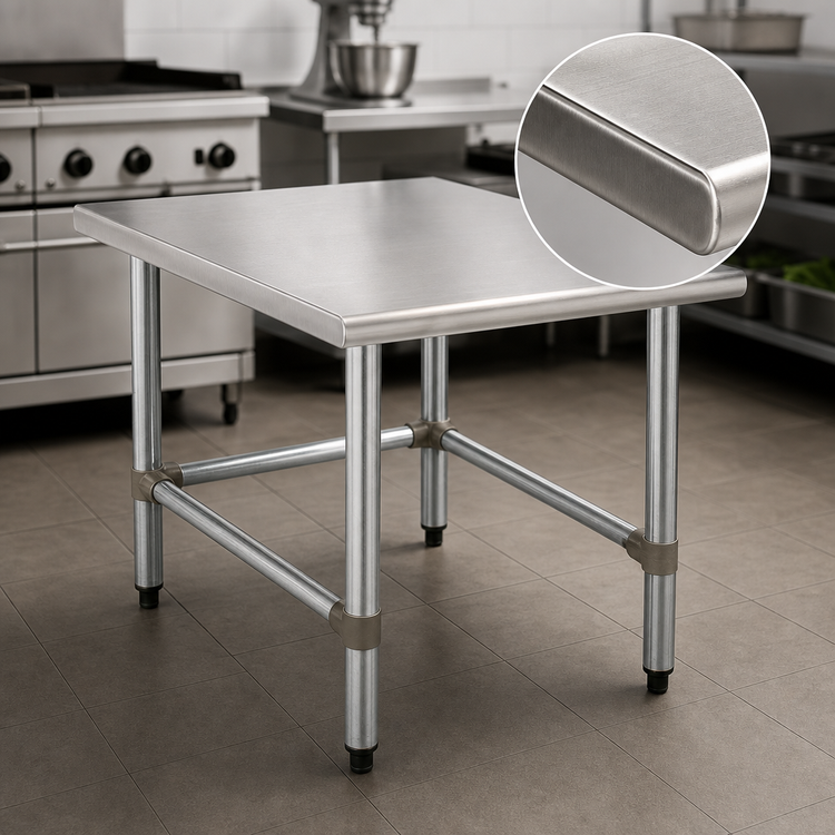 Product image #3 for Eagle Group TMS3036S Stationary Stainless Steel Tubular-Base Mixer Stand, 36 x 30 x 24 Inches, 600 lb Capacity