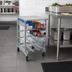 Thumbnail image #3 for Panco Half-Size Mobile Gravity-Fed Aluminum Can Rack for 72 #10 or 96 #5 Cans