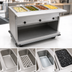 Thumbnail image #3 for Spec-Master PHT4OB-208-3 Portable Electric Hot Food Table with (4) 12x20 Inch Wet/Dry Wells