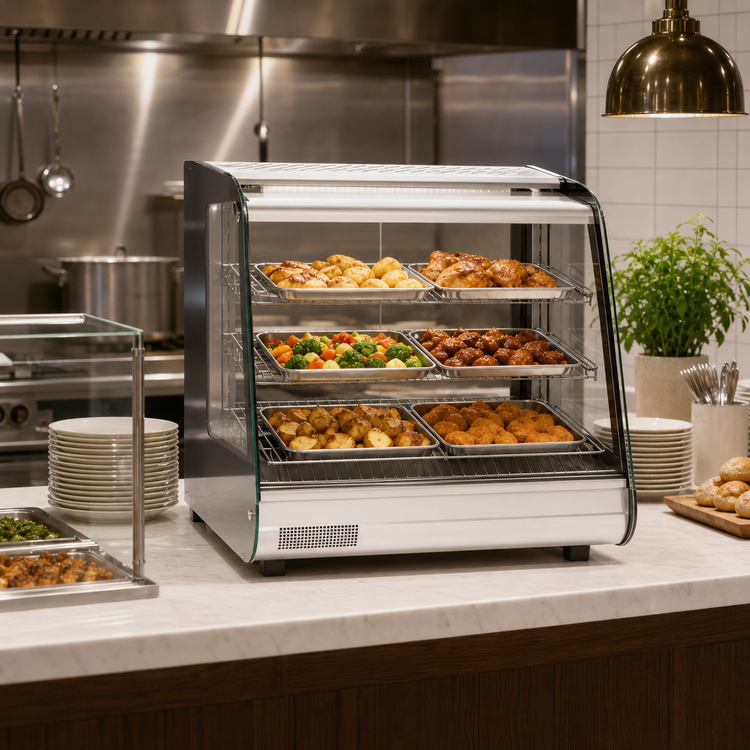 Product image #4 for Migali Competitor Series Countertop Heated Food Display Case, 26.6-Inch Wide, 4.5 Cu. Ft., Straight Glass Front