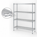 Thumbnail image #3 for Eagle Group 4-Tier Chrome-Plated Wire Shelving Starter Unit, 72W x 24D x 63H