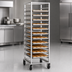 Thumbnail image #3 for Dinex Mobile Full-Height Aluminum Pan Rack with Open Sides for 12 Full-Size Sheet Pans