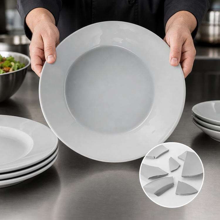 Product image #3 for American Metalcraft Crave Collection Cloud Round Break-Resistant Melamine Serving Bowl, 10 Qt., 16-Inch