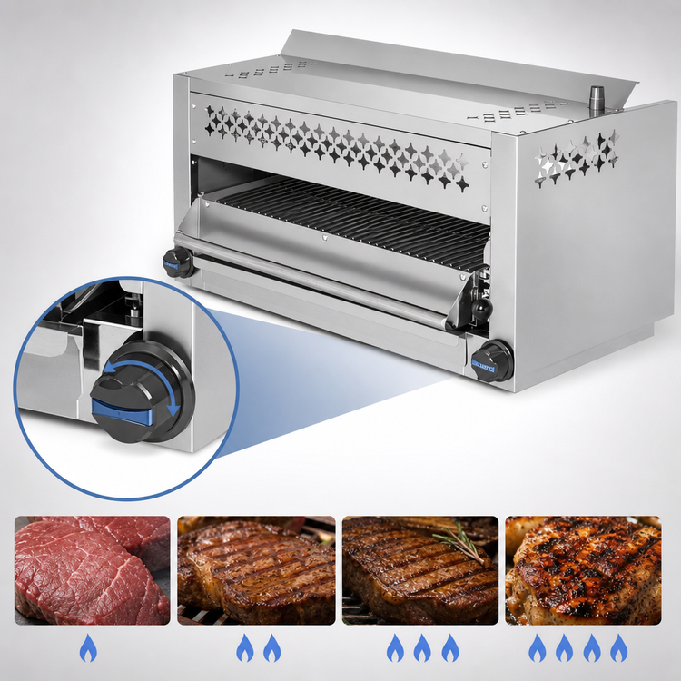 Product image #3 for Radiance TASM-36 Natural Gas Salamander Broiler, 36 Inch, Range/Wall Mount