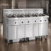 Thumbnail image #3 for Imperial Electric Floor Fryer, 6-Tank Battery, 50 lb. Per Tank, Computer Controls, Built-In Filter System