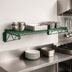 Thumbnail image #3 for Quantum Wall-Mount Cantilever Wire Shelf, 54 x 21 Inches, Green Epoxy Antimicrobial Finish
