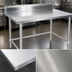 Thumbnail image #3 for John Boos Stallion 72-Inch x 24-Inch Stainless Steel Work Table with 5-Inch Backsplash