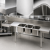 Thumbnail image #3 for Eagle Group SDTPR-124-16/3 Soiled Dishtable with Three-Compartment Pot Sink