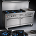 Thumbnail image #3 for Southbend Ultimate 60-Inch Gas Restaurant Range with 24-Inch Griddle, Standard Oven and Convection Oven