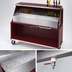 Thumbnail image #3 for Dinex DXPPB560IBWCC Portable Bar with Full-Length Ice Bin, Carmine Cherry