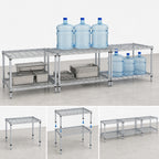 Thumbnail image #3 for Quantum 243014DGY Modular Wire Dunnage Rack, 30 x 24 x 14 Inches, 1500 lb. Capacity, Gray Epoxy Antimicrobial Finish
