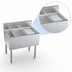 Thumbnail image #3 for Krowne Royal Series 32-Inch Underbar Speed Multi Station with Right Ice Bin and Insulated Bottle Well