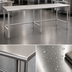 Thumbnail image #3 for Eagle Deluxe Series 108-Inch x 24-Inch Stainless Steel Flat Top Work Table with Open Tubular Base