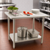 Thumbnail image #3 for Eagle BlendPort SL Series 60-Inch x 30-Inch All-Stainless Steel Flat Top Work Table with Undershelf