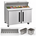 Thumbnail image #3 for Centerline by Traulsen 48-Inch Two-Section Mega Top Prep Table Refrigerator with Solid Right/Right Doors