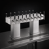 Thumbnail image #3 for Perlick Extra-High Back-to-Back Bridge Tee Countertop Glycol-Cooled Draft Beer Tower, 20 Faucets, Stainless Steel