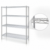 Thumbnail image #3 for Eagle Group 4-Tier Stainless Steel Wire Starter Shelving Unit, 60 x 21 x 63 Inches
