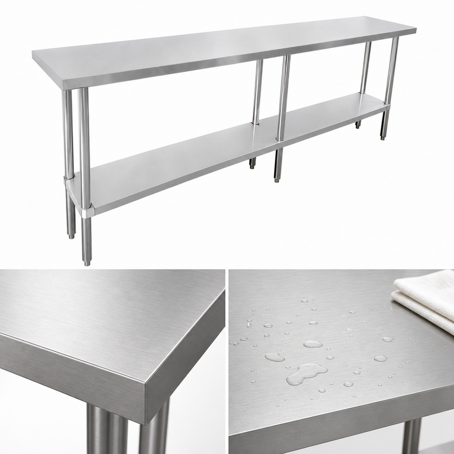 16-Gauge 304 Stainless Steel Top