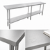 Thumbnail image #3 for 84-Inch x 36-Inch 16-Gauge 304 Stainless Steel Work Table with Adjustable Undershelf