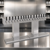 Thumbnail image #3 for Glastender BRT-16-SSR Countertop Glycol-Cooled 2-Column Stainless Steel Bridge Draft Dispensing Tower with 16 Faucets
