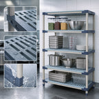 Thumbnail image #3 for Metro MetroMax 4 MF-214874G-S-4 Starter All-Polymer Shelving Unit, 48W x 21D x 74H, 4-Shelf, 800-lb. Shelf Capacity