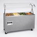 Thumbnail image #3 for Vollrath 2-Series Affordable Portable 4-Well Mobile Hot Food Station with Buffet Breath Guard and Enclosed Storage Base