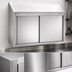 Thumbnail image #3 for 72 Inch Wall-Mounted Stainless Steel Wall Cabinet with Sliding Doors