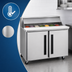 Thumbnail image #3 for Centerline by Traulsen CLPT-6024-SD-LL 60-Inch Two-Section Mega Top Prep Table Refrigerator