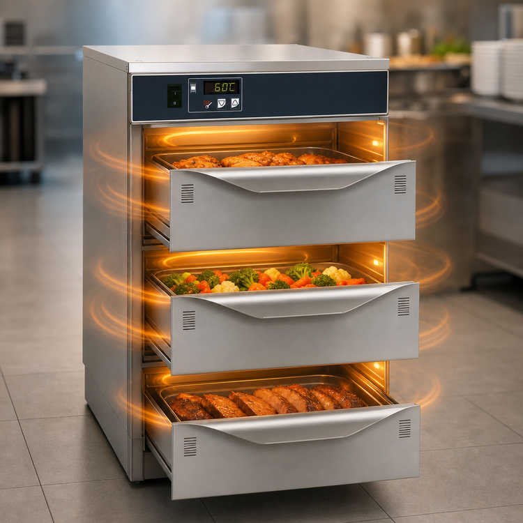 Product image #3 for Alto-Shaam Halo Heat Narrow 3-Drawer Freestanding Warming Drawer