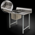 Thumbnail image #3 for Eagle Group 414 Series One-Compartment Sink with Right-Hand Drainboard, 51 Inch W x 29-3/4 Inch D